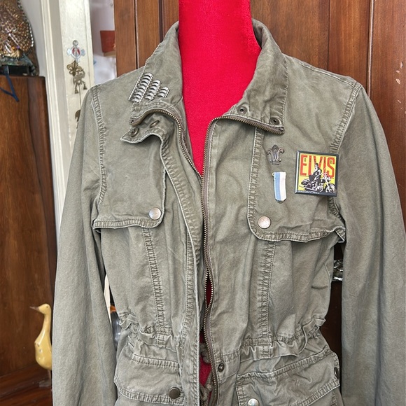 Per Se Army Fatigue Jacket with Trench Detail L - Picture 4 of 9